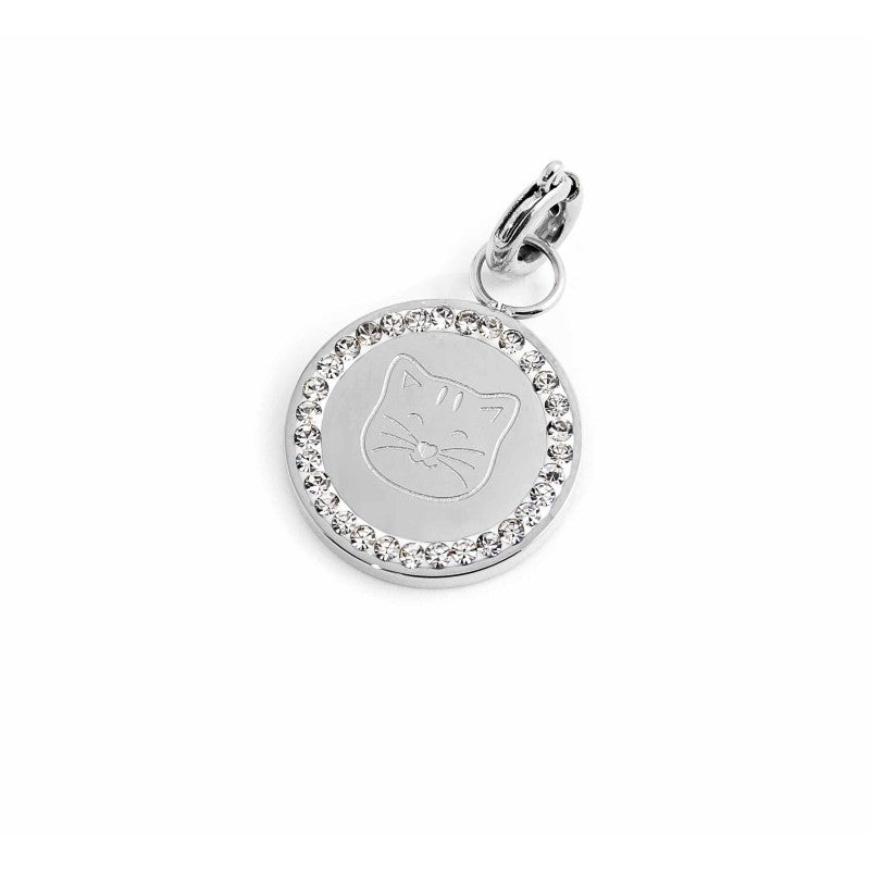 Charm gatto con cristalli MARLU'