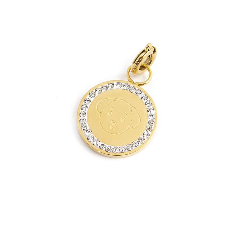 Charm cane con cristalli MARLU'