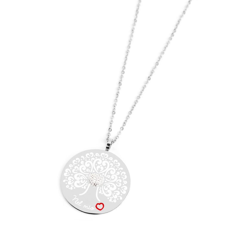 Collana albero dei valori pendente 30mm Marlù