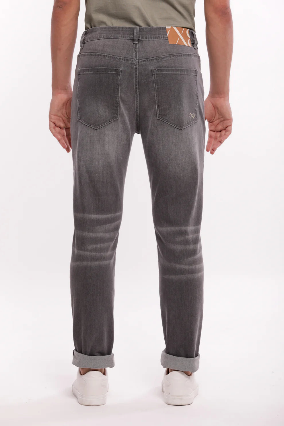 JEANS SLIM FIT GRIGIO 7X8