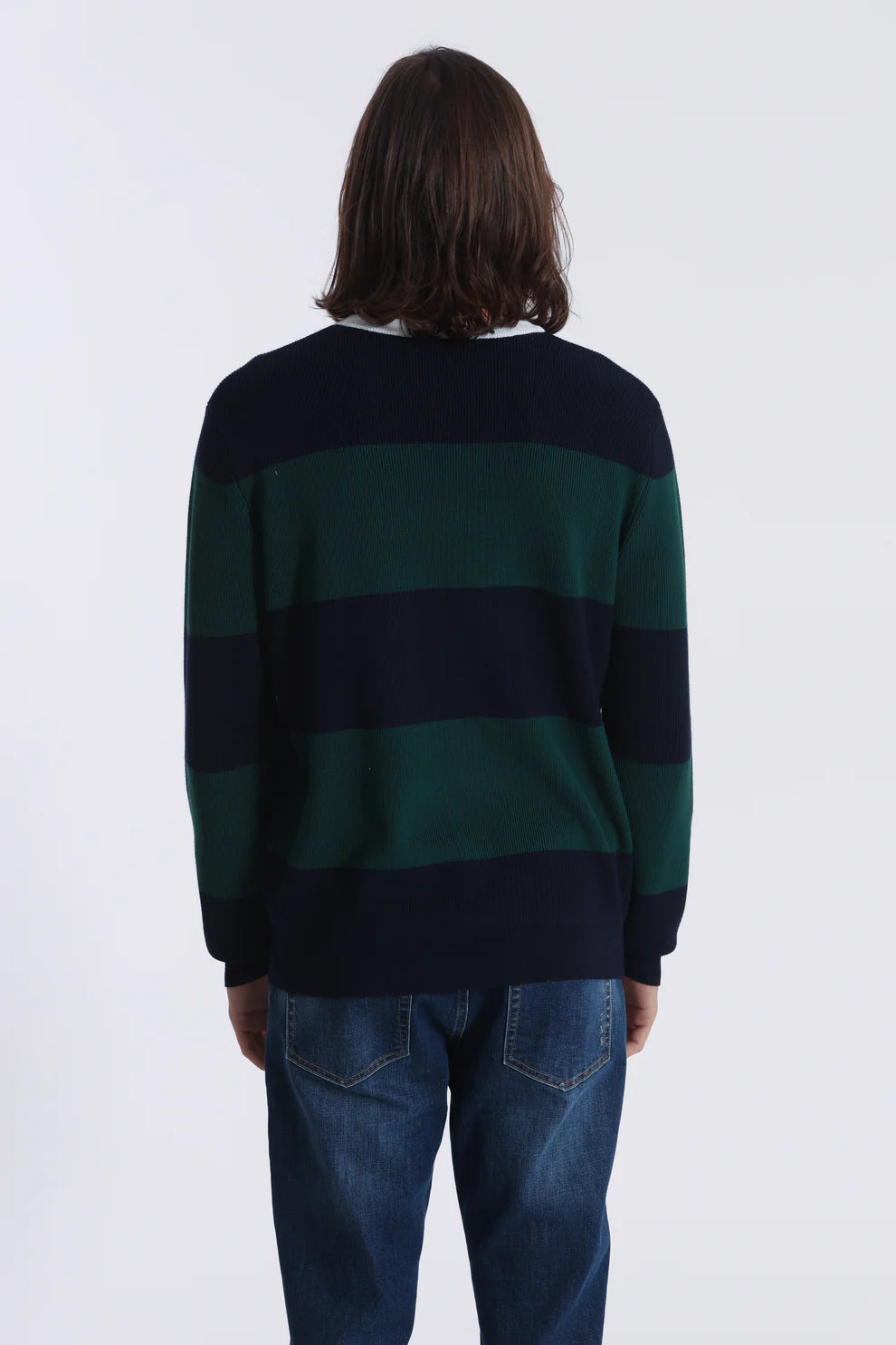 MAGLIA GIROCOLLO A RIGHE 7x8