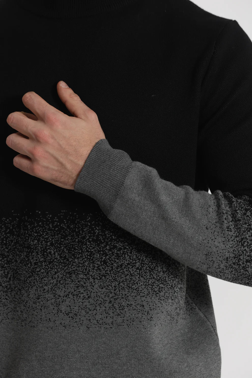 MAGLIA A MEZZO COLLO CON TEXTURE 7x8