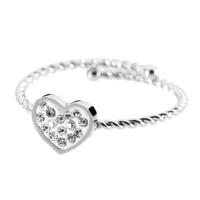 Anello cuore con cristalli MARLU'