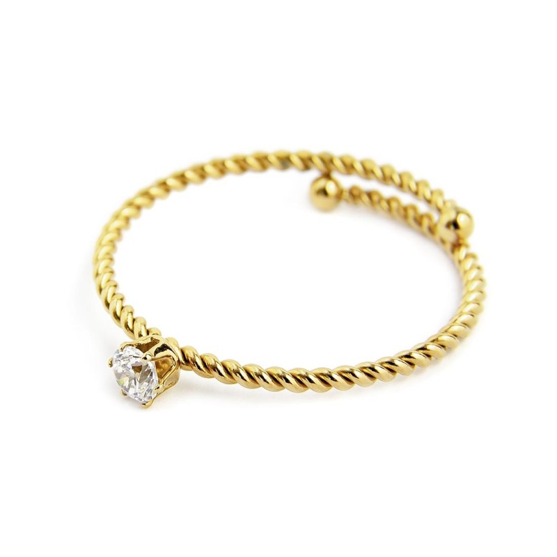 Anello con zircone 3mm MARLU'