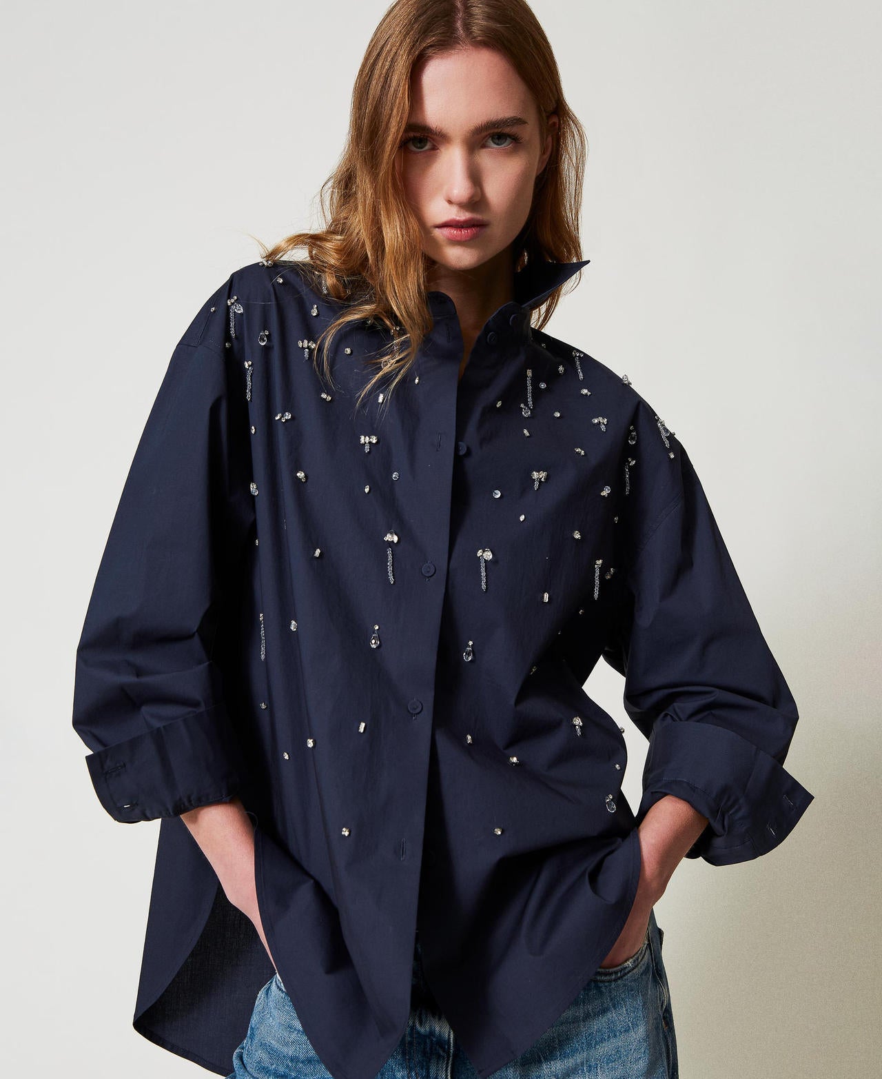 Camicia con ricami a mano TWINSET