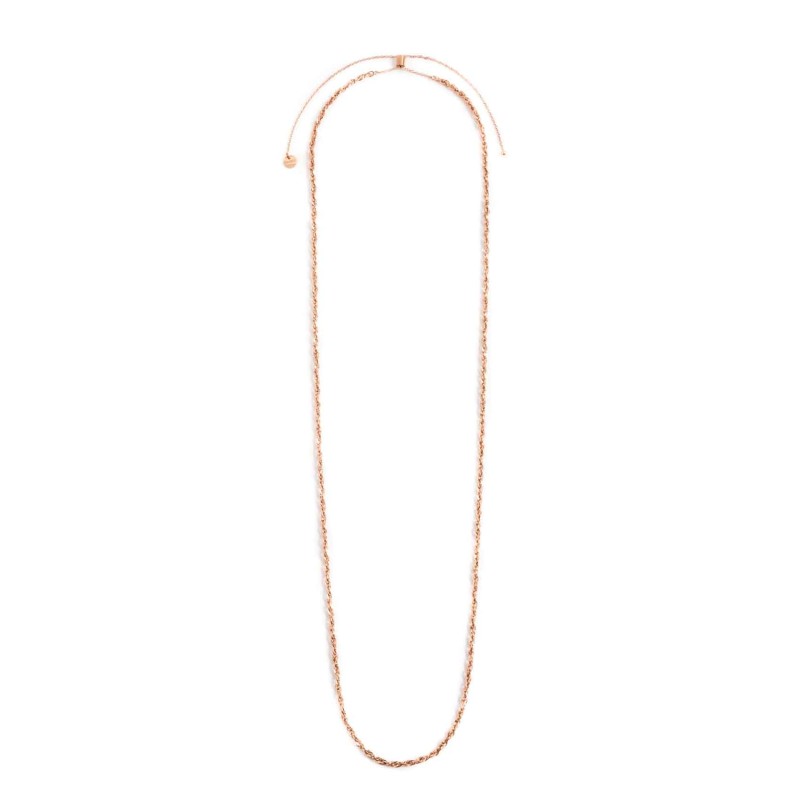 Collana catena "o" e catena square wire twist Marlù