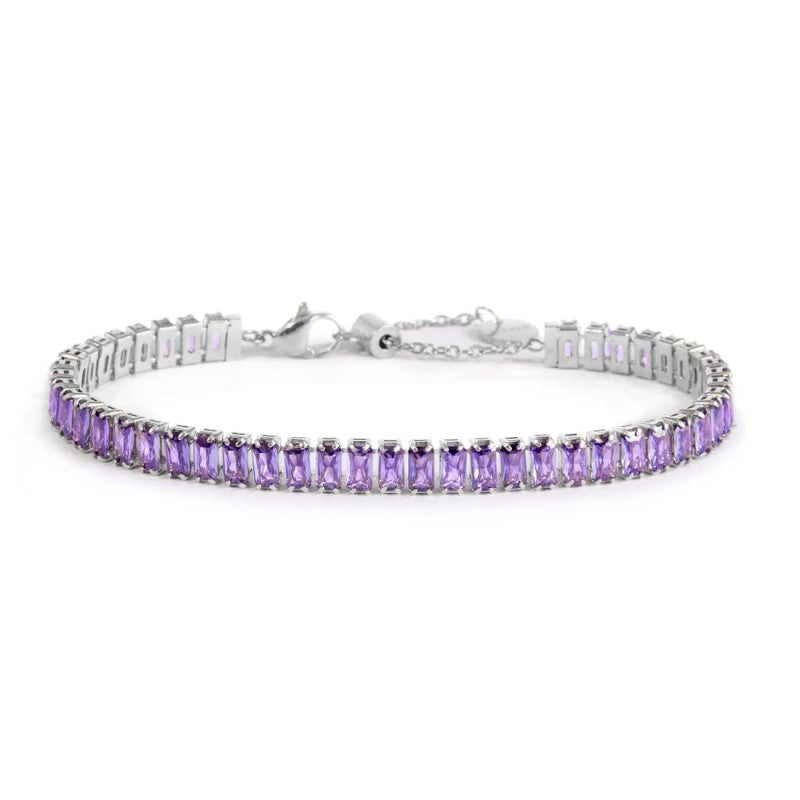 Bracciale tennis zirconi baguette MARLU'