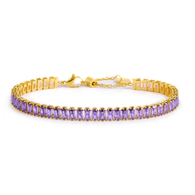 Bracciale tennis zirconi baguette MARLU'