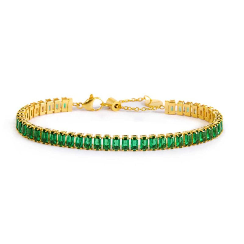 Bracciale tennis zirconi baguette MARLU'