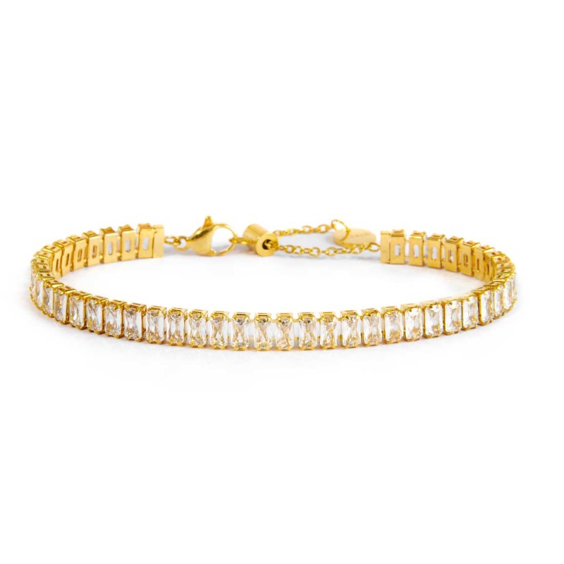 Bracciale tennis zirconi baguette MARLU'
