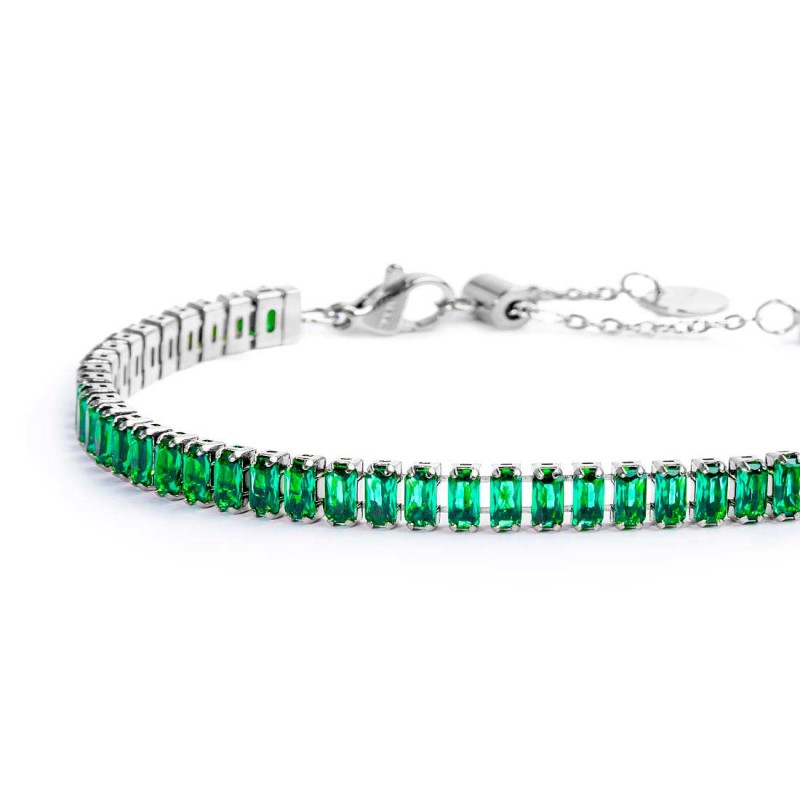 Bracciale tennis cristalli baguette MARLU'