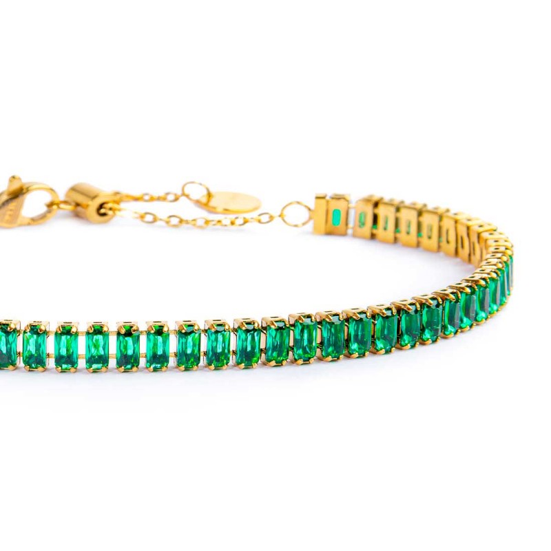 Bracciale tennis cristalli baguette MARLU'