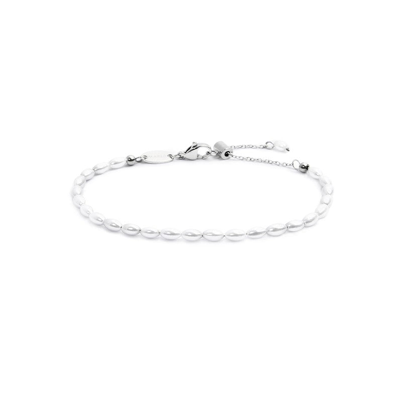 Bracciale con perle ovali Marlù