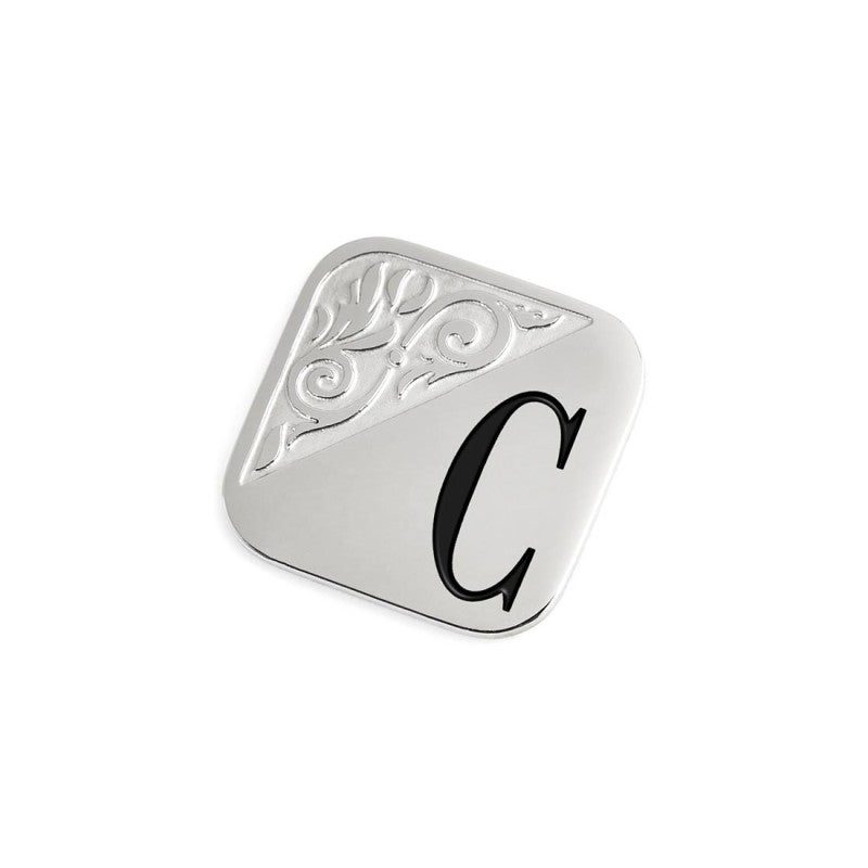 Piastrina quadrata con lettera changy