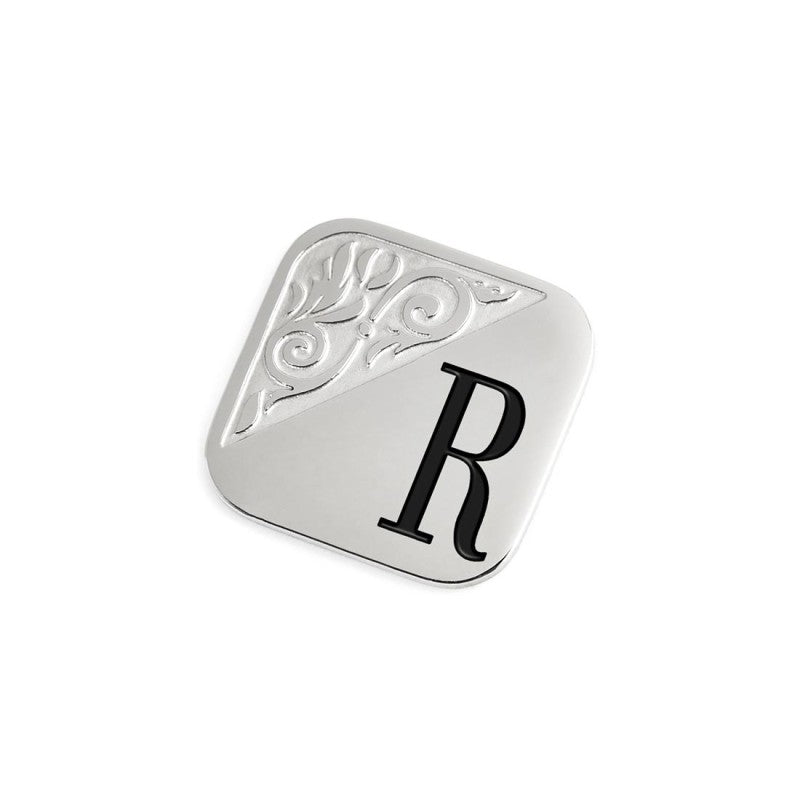 Piastrina quadrata con lettera changy