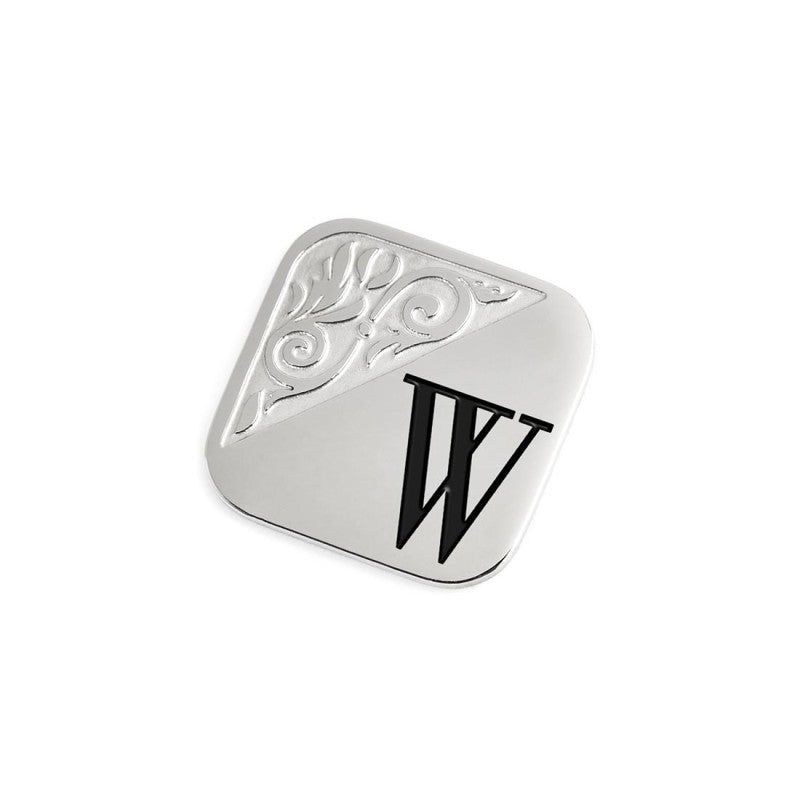 Piastrina quadrata con lettera changy