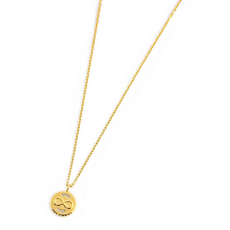 Collana infinito con cristalli Marlù