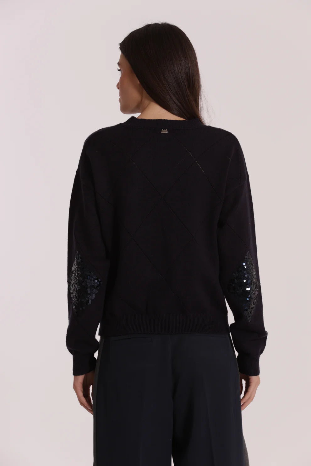 MAGLIA CON ROMBI E PAILLETES MIMI-MUA