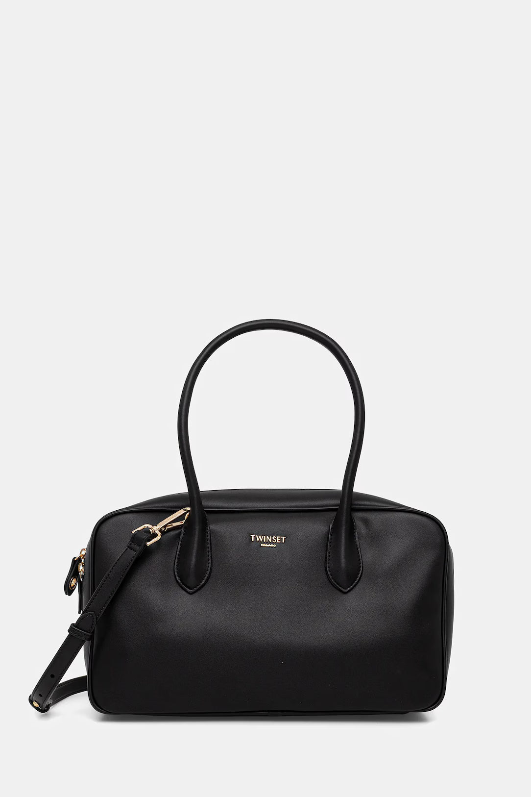 Borsa bauletto grande con logo TWINSET