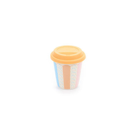 Tazza new bone con coperchio in silicone Cupcake - Nuvole di Stoffa