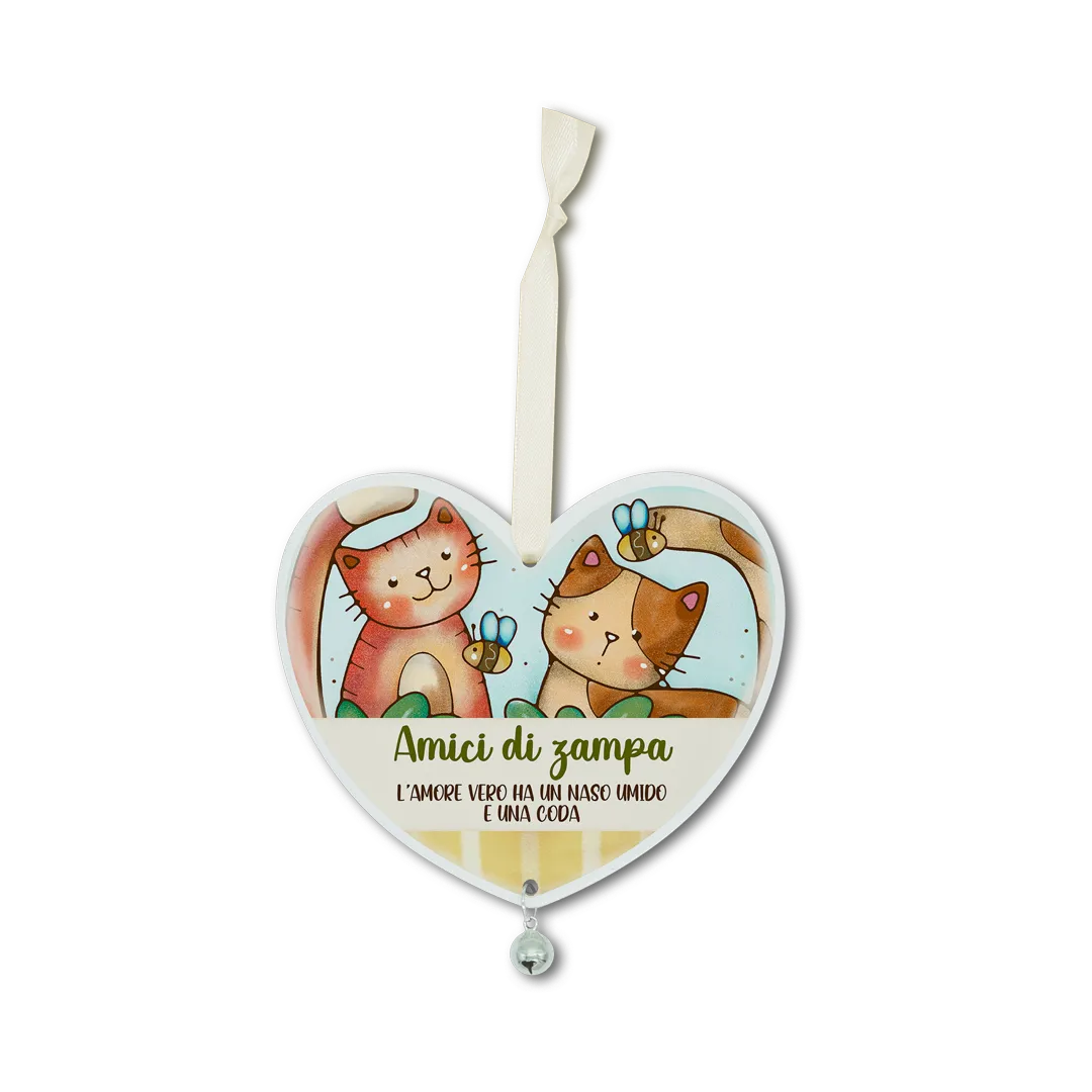 Cuore campanello – Amici di zampa (gatto)