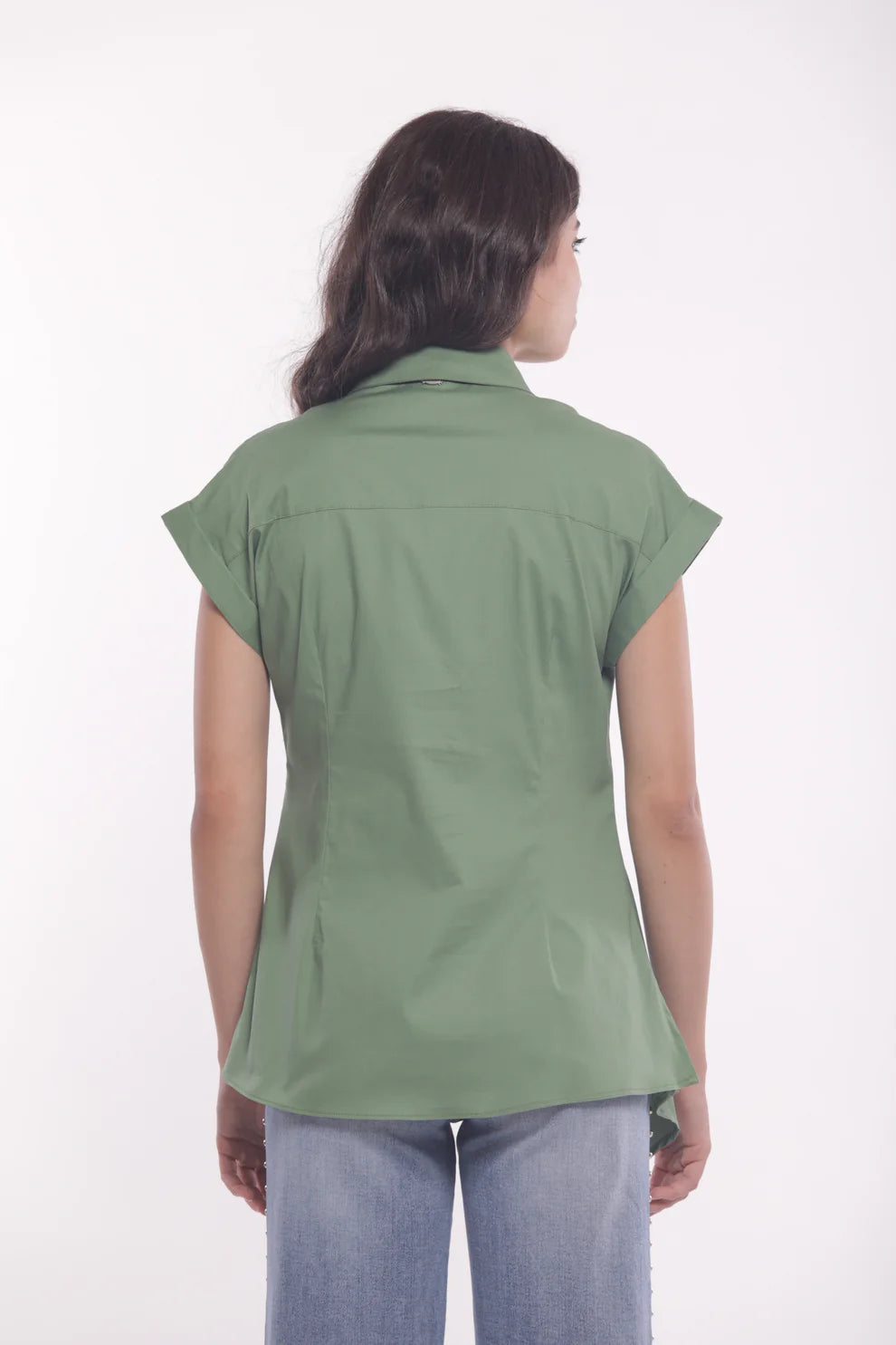 CAMICIA IN COTONE CON NODO LATERALE MIMI-MUA