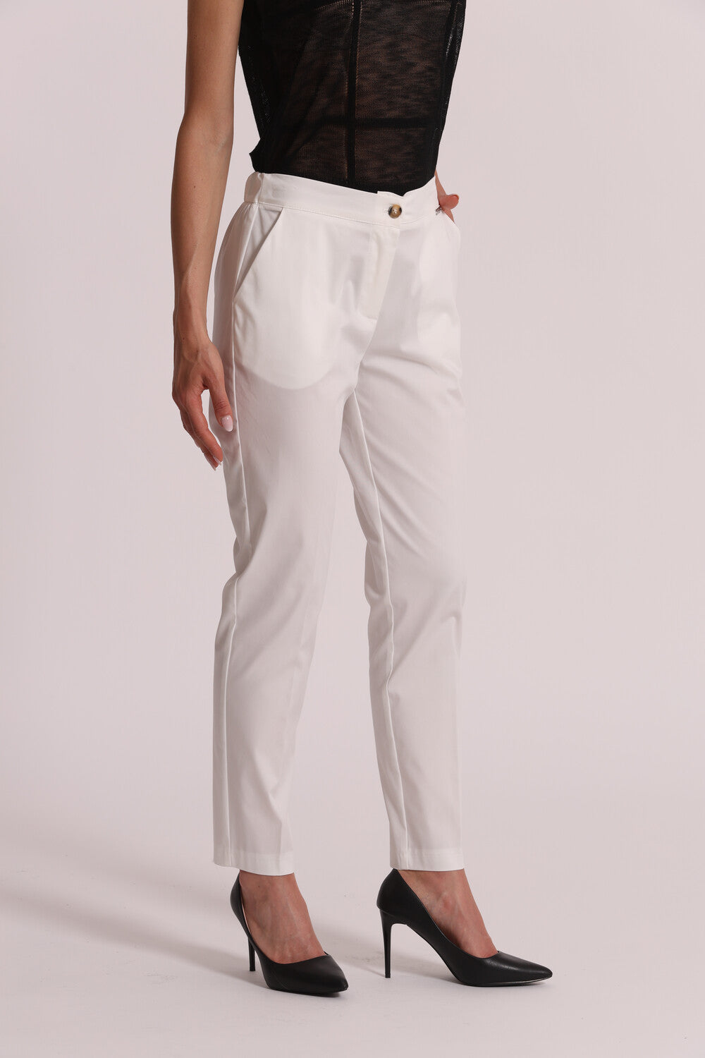 PANTALONE IN COTONE CON ELASTICO MIMI-MUA