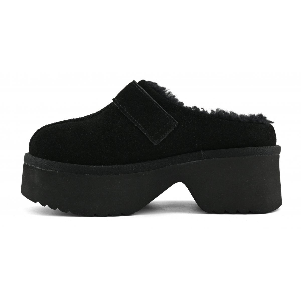 Sabot in pelle scamosciata con suola plateau COLORS OF CALIFORNIA