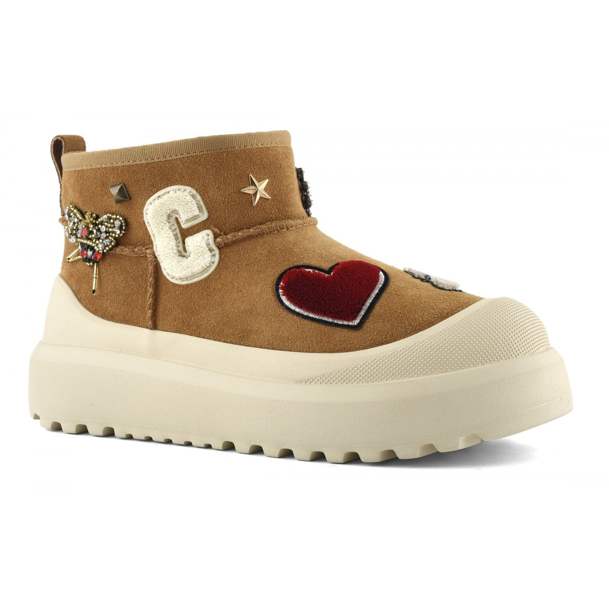 Stivale invernale con maxi suola sneaker e patch COLORS OF CALIFORNIA