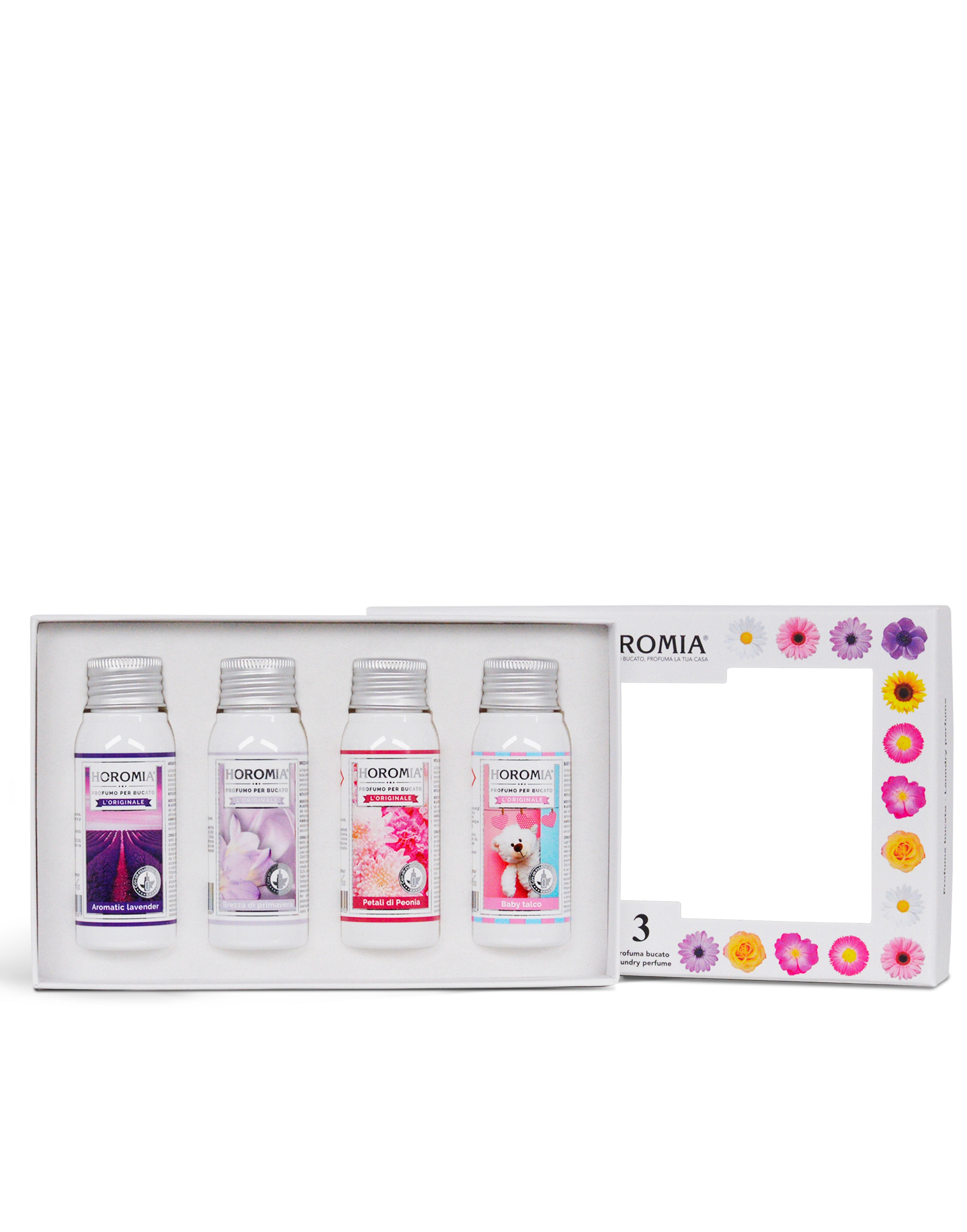 Horo3 - Aromatic Lavender, Brezza di Primavera, Petali di Peonia, Baby talco da 50ml