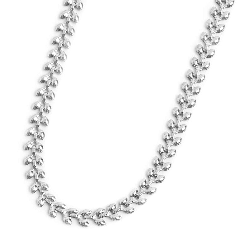 Collana catena a foglia chevron MARLU'