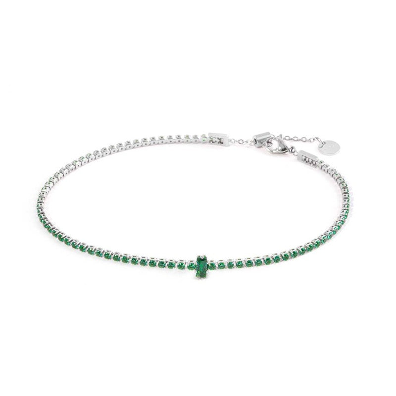 Cavigliera tennis zircone centrale MARLU'