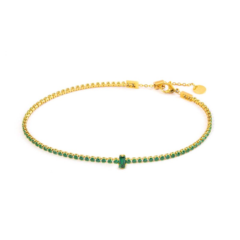 Cavigliera tennis zircone centrale MARLU'