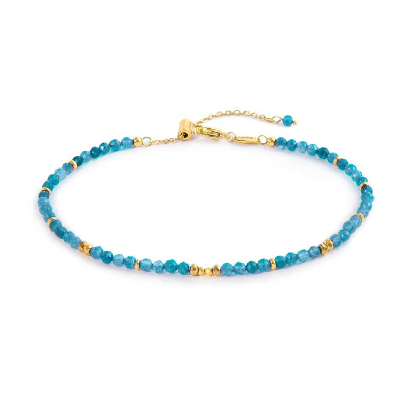 Cavigliera con agata colorata ed ematite MARLU'
