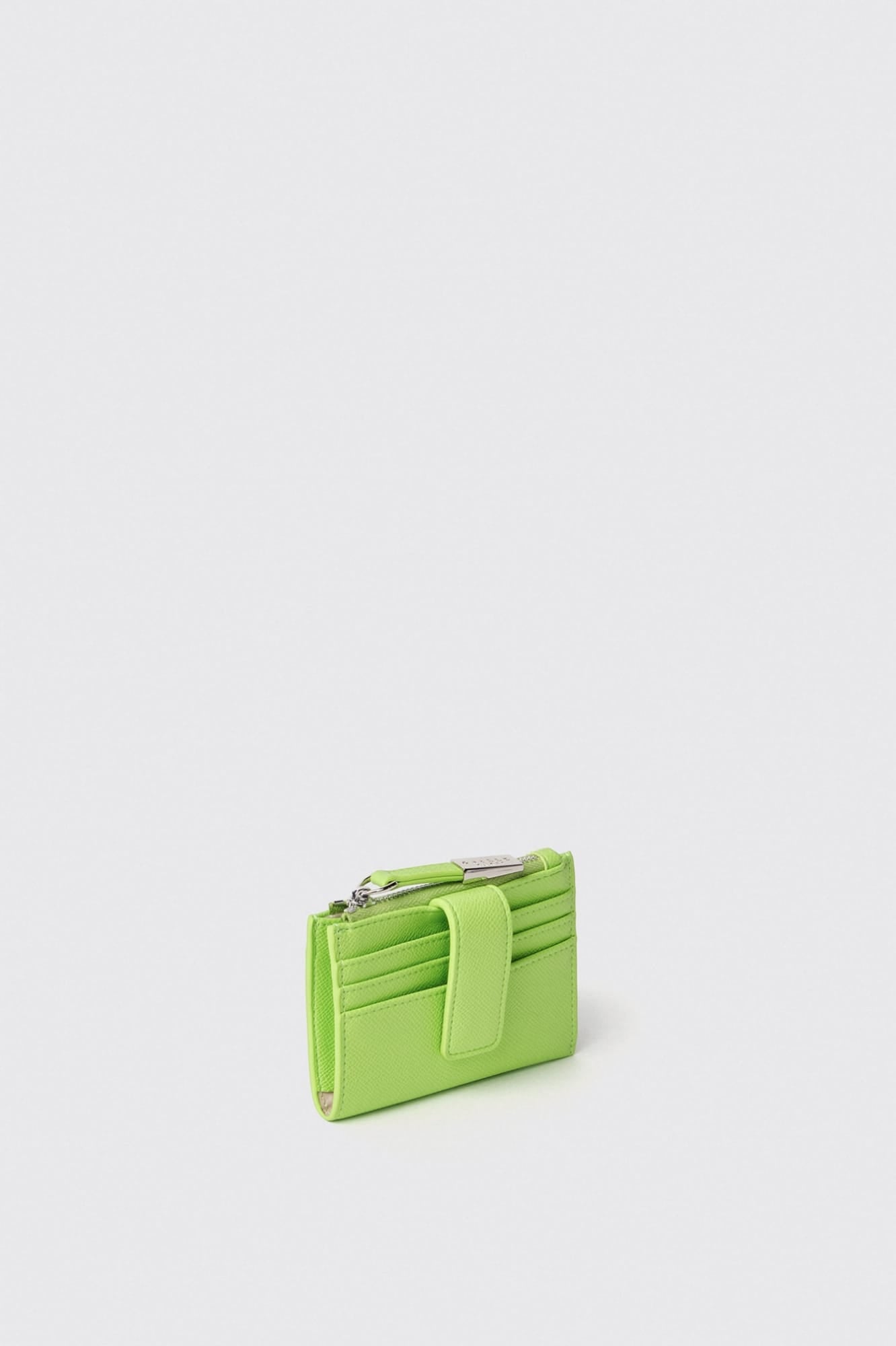 Card holder in ecopelle saffiano e logo in metallo Gaëlle Paris