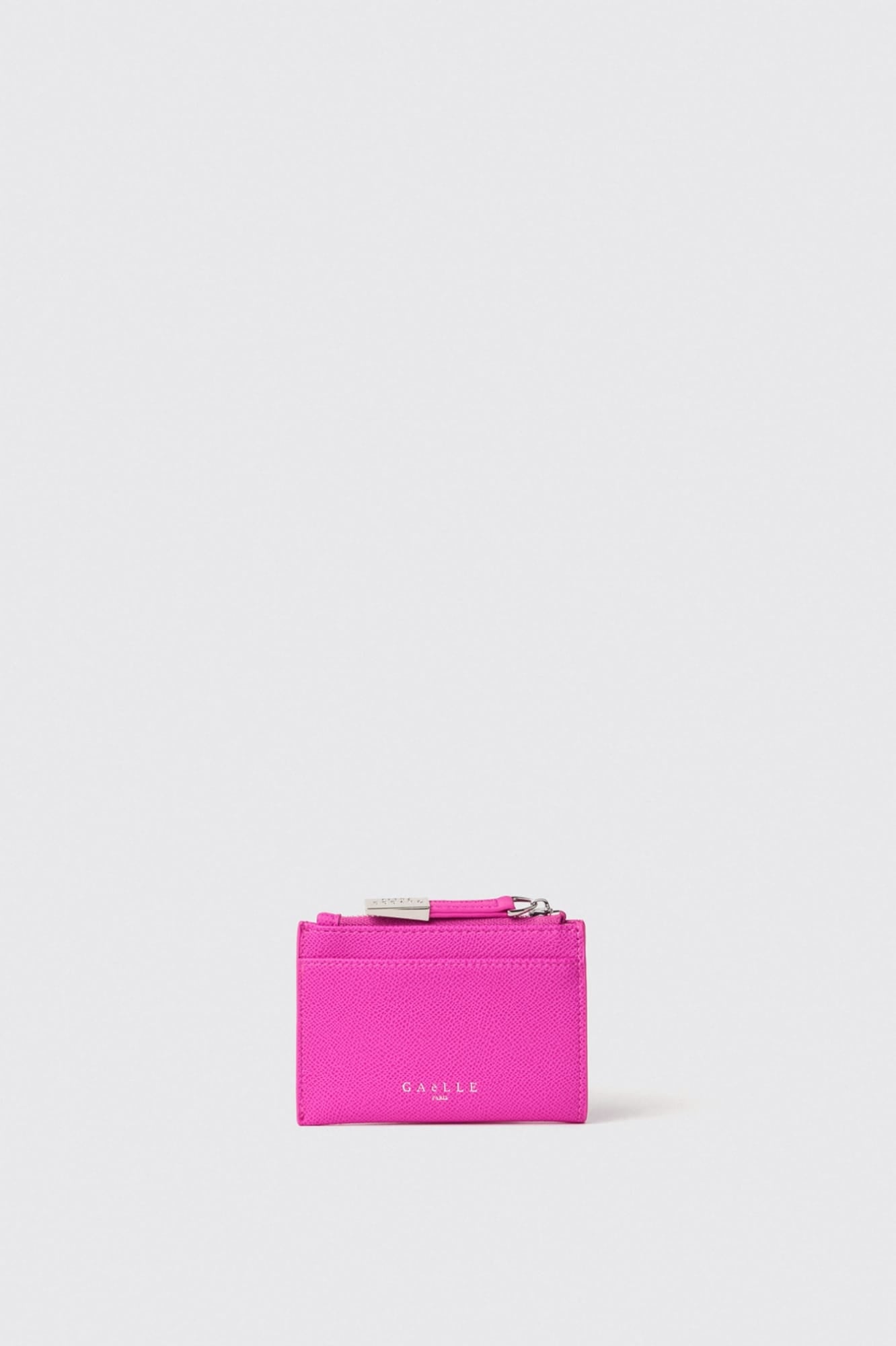Card holder in ecopelle saffiano e logo in metallo Gaëlle Paris