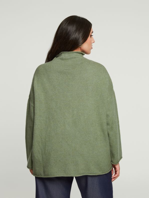 Maglione dolcevita in maglia dalla vestibilità comoda Mat