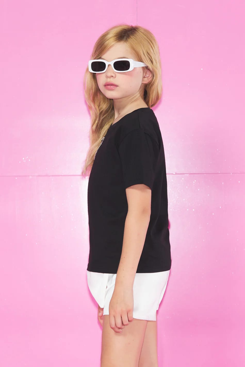T-Shirt CON Cuore IN TULLE Tulle E Profili Strass RELISH