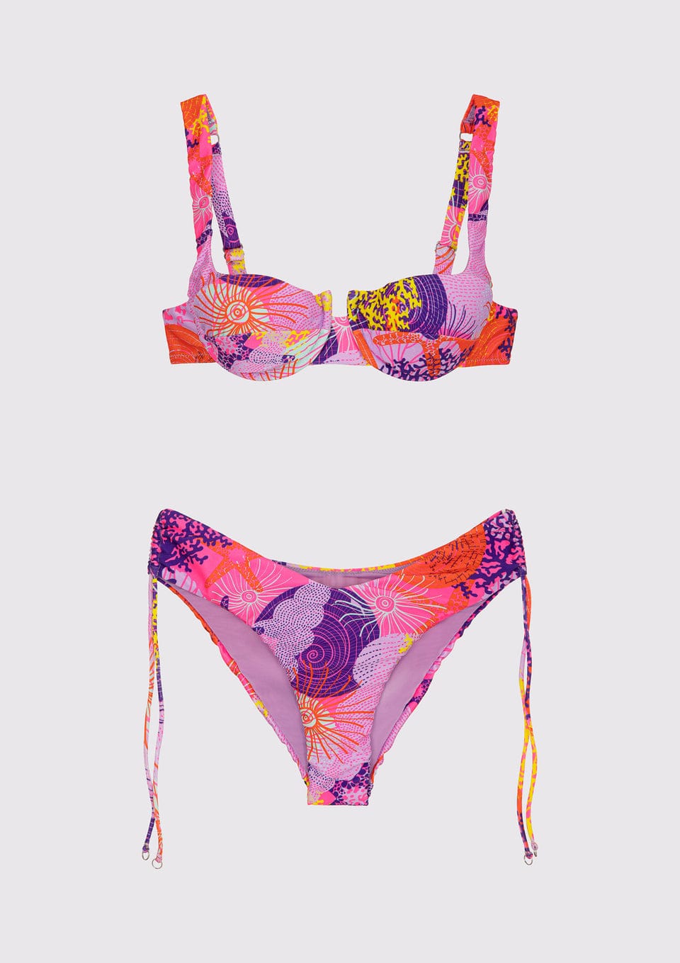 BIKINI CON FERRETTO E SLIP AMERICANO COPRENTE SEASHELL MEFUI