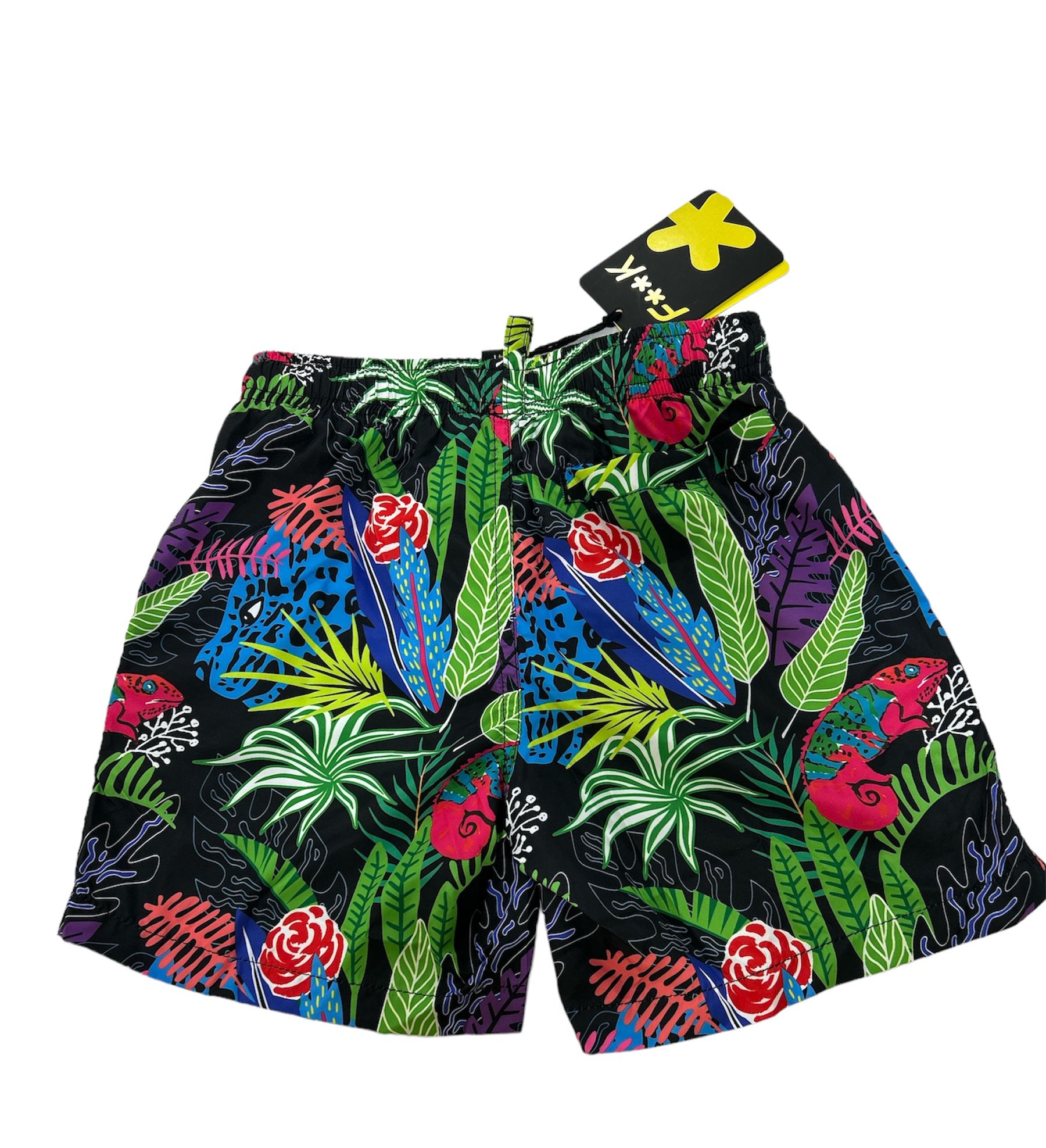 SHORT CON STAMPA F**K
