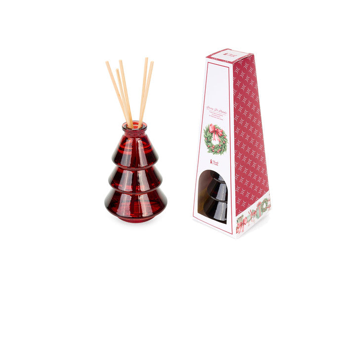 Diffusore in vetro con bastoncini con scatola regalo 100 ml – Storia di Natale