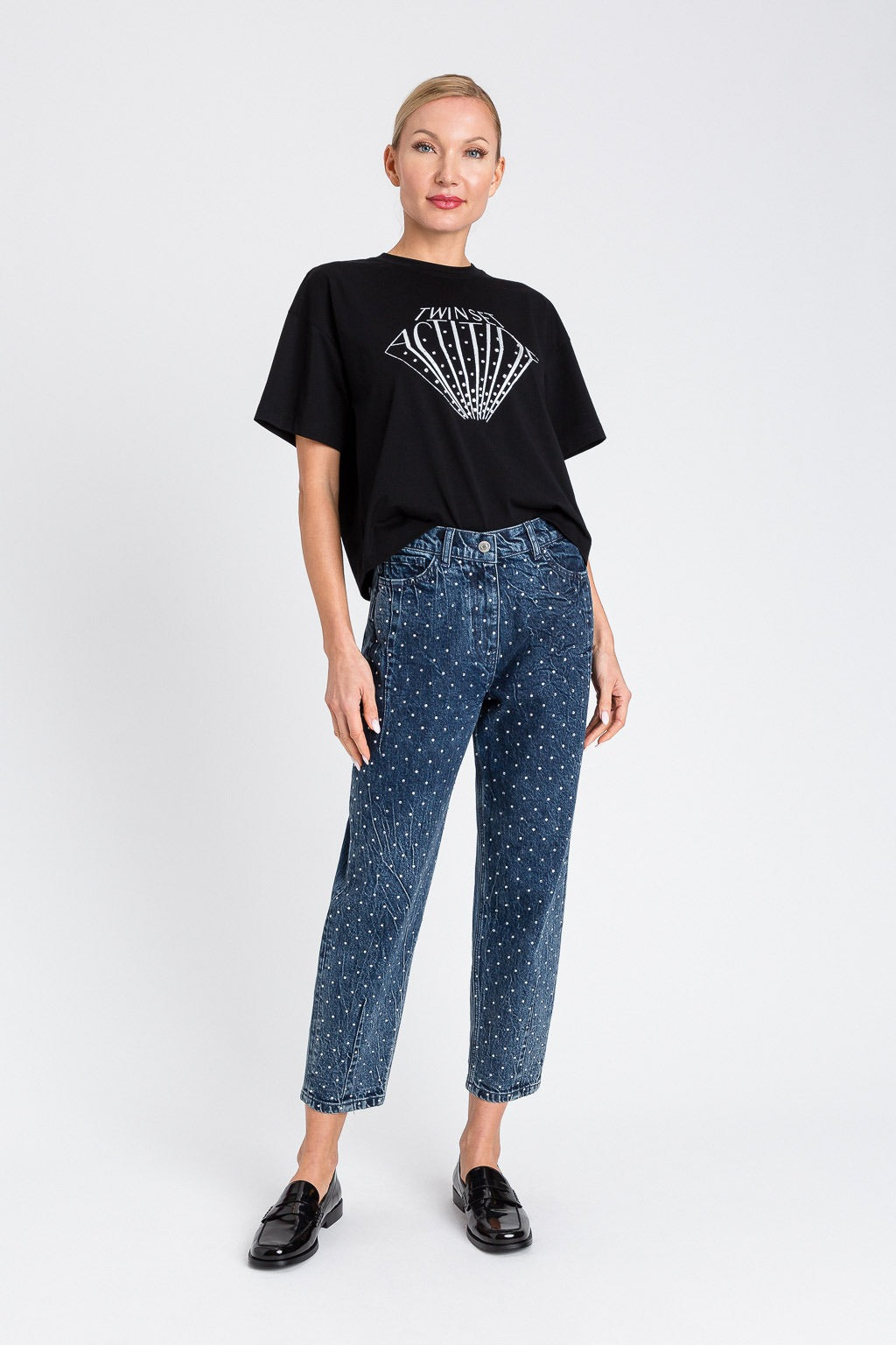 T-shirt over con applicazioni Twinset Actitude