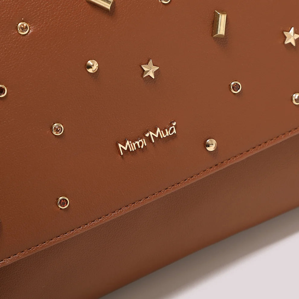 BORSA A BUSTA CON APPLICAZIONI COLORATE MIMI-MUA
