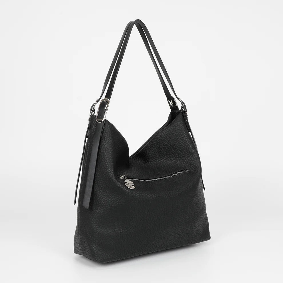 BORSA A SACCA CON DOPPIO MANICO E CINTURINO MIMI-MUA