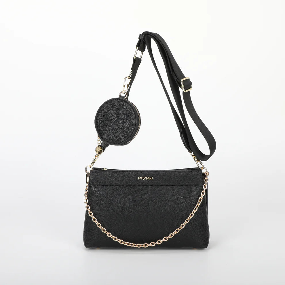 BORSA A TRACOLLA CON DETTAGLIO APPESO MIMI-MUA