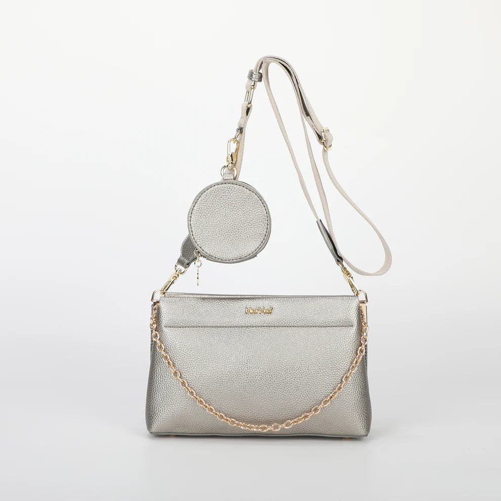 BORSA A TRACOLLA CON DETTAGLIO APPESO MIMI-MUA