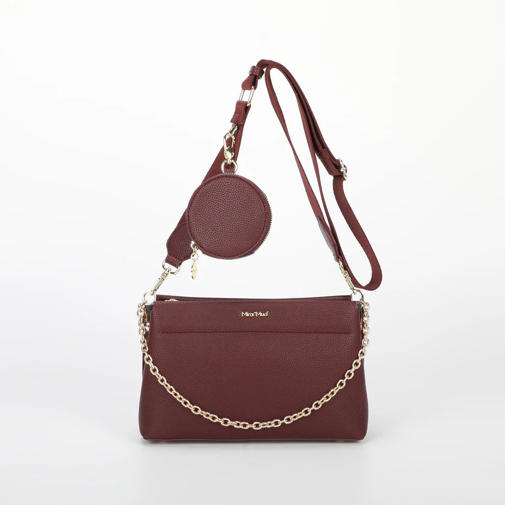 BORSA A TRACOLLA CON DETTAGLIO APPESO MIMI-MUA