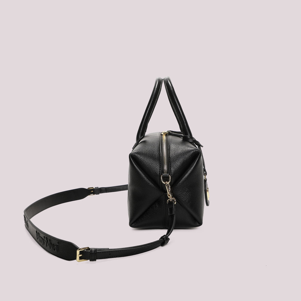 BORSA A BAULETTO MEDIA CON TARGHETTA LOGATA MIMI-MUA