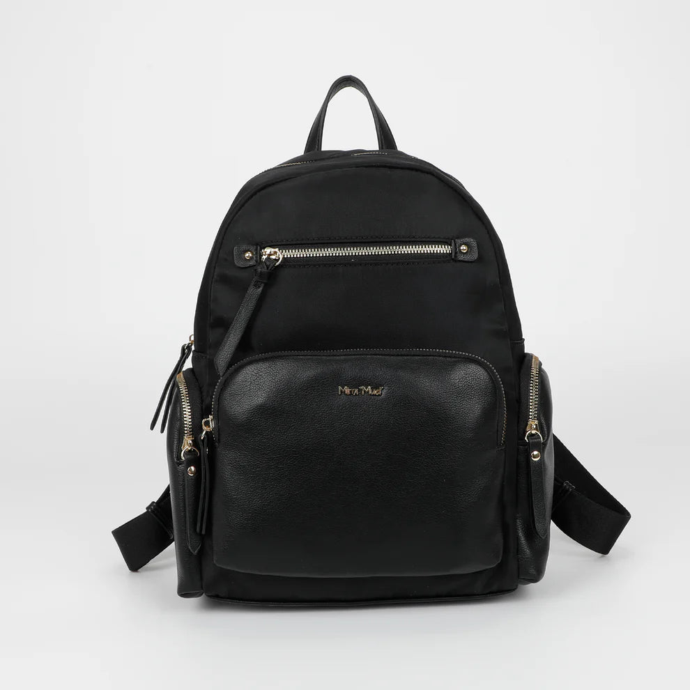 ZAINO IN NYLON CON DETTAGLI IN PU MIMI-MUA