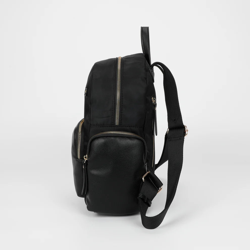 ZAINO IN NYLON CON DETTAGLI IN PU MIMI-MUA